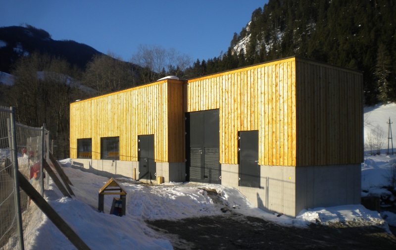 Krafthaus in Holzbauweise