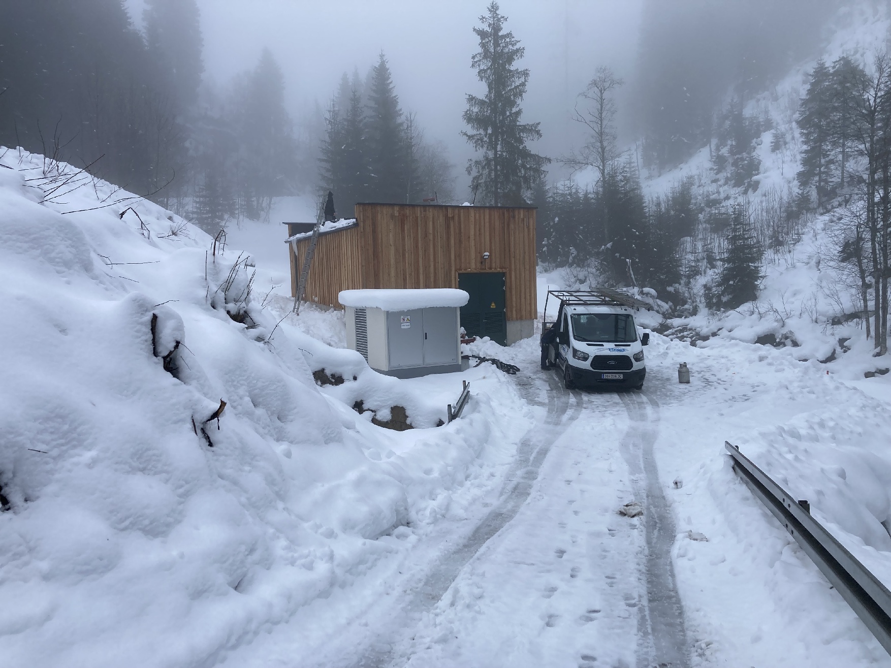 Kraftwerk Breiteneben im Winter