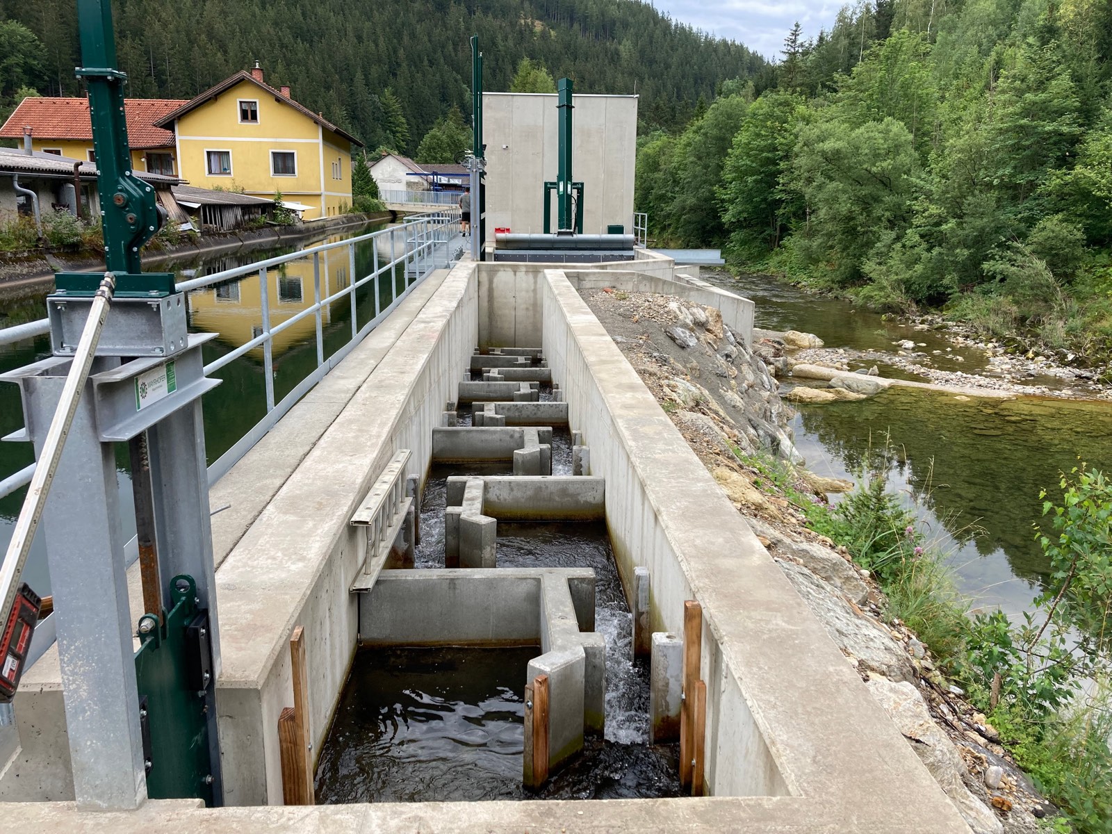 Restwasserkraftwerk Kohleben mit Fischaufstiegshilfe